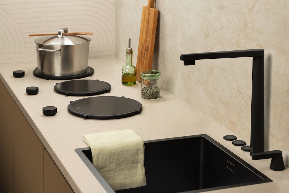 FotoWerkblad en keuken die klaar zijn voor dagelijks gebruik